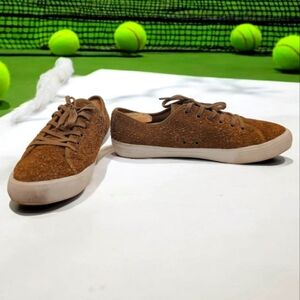 Men's Seavees Monterey Brown Casual Tennis Fuzz Sneakers Sz 12